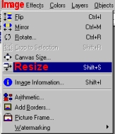 Resize image