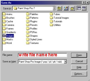 choose file name