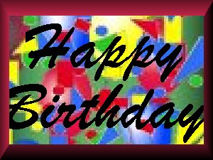 happy birthday banner for AmeriYank's confetti birthday background set