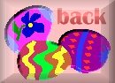 back button for three decorated easter eggs Christian Graphics background set