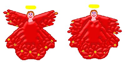 AmeriYank's
red flowers bridesmaid angel tube