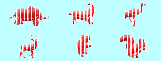 peppermint candy animals tube 5