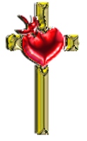 AmeriYank's gold cross with ruby heart tube