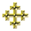 gold Christian cross tube 37