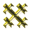 gold Christian cross tube 39