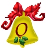 Christmas bell alphabet tube O